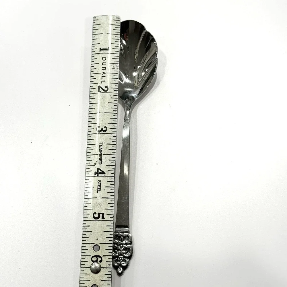 Oneida NORDIC CROWN Sugar Spoon & 2 Master Spreaders MCM flatware